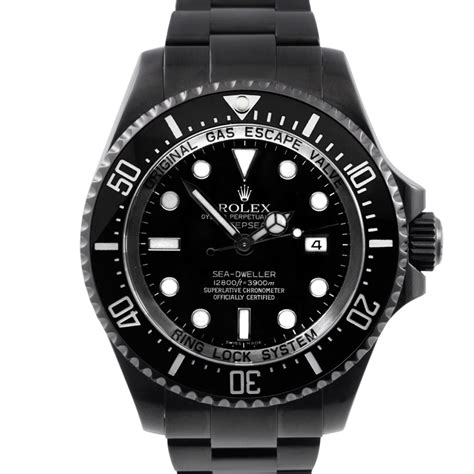 rolex sea dweller dlc black